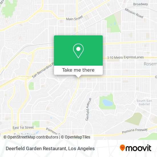 Mapa de Deerfield Garden Restaurant