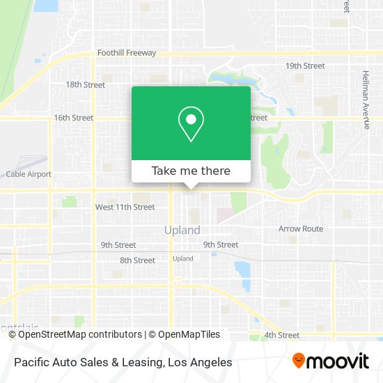 Pacific Auto Sales & Leasing map