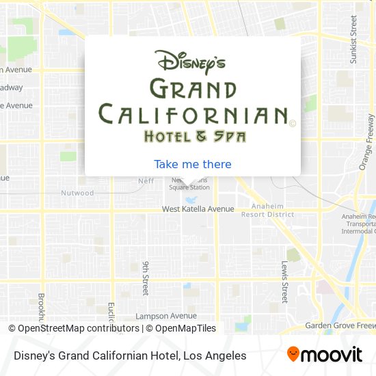 Disney's Grand Californian Hotel map