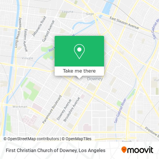 Mapa de First Christian Church of Downey