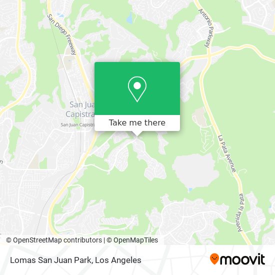 Lomas San Juan Park map