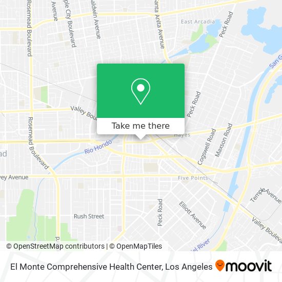 Mapa de El Monte Comprehensive Health Center