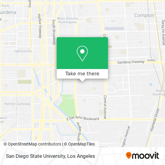 San Diego State University map