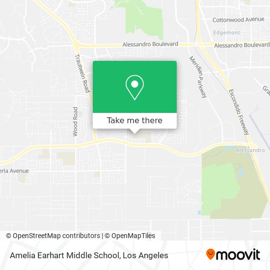 Mapa de Amelia Earhart Middle School