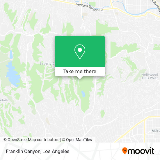 Mapa de Franklin Canyon