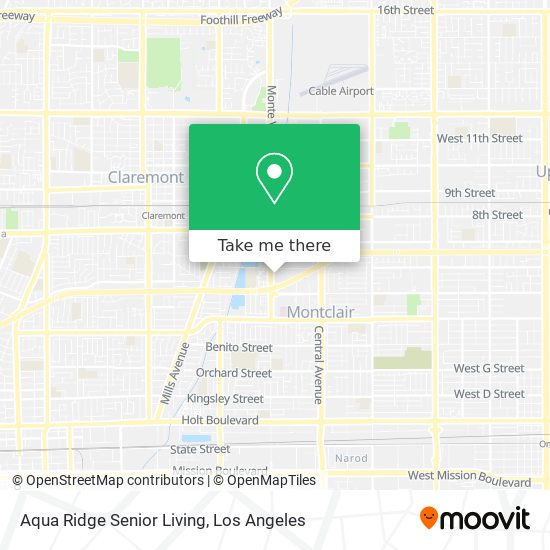 Aqua Ridge Senior Living map