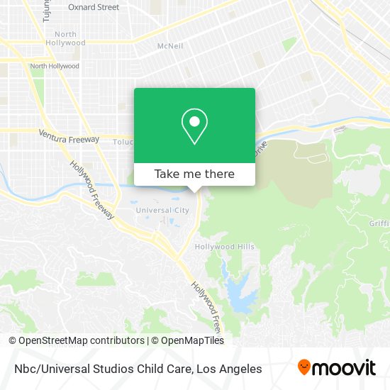 Nbc / Universal Studios Child Care map