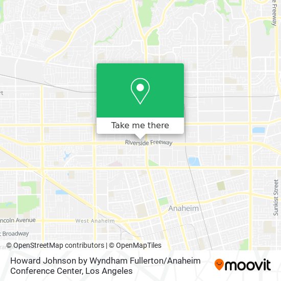 Mapa de Howard Johnson by Wyndham Fullerton / Anaheim Conference Center