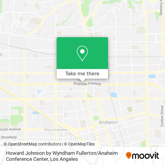 Howard Johnson by Wyndham Fullerton / Anaheim Conference Center map