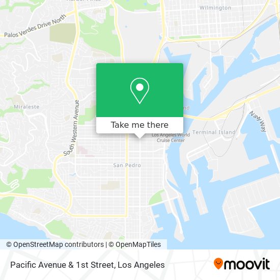 Mapa de Pacific Avenue & 1st Street
