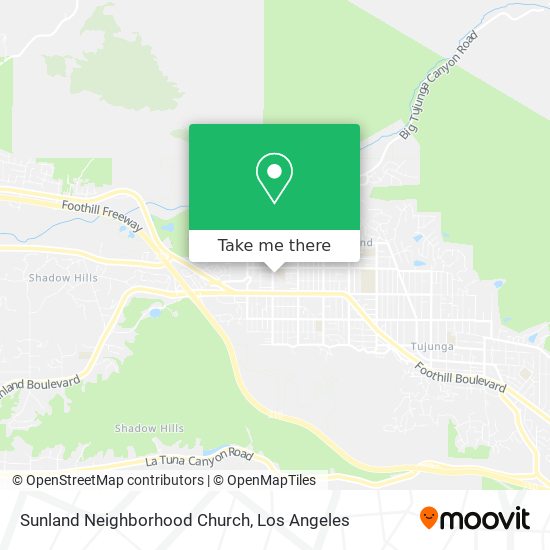 Sunland Neighborhood Church map