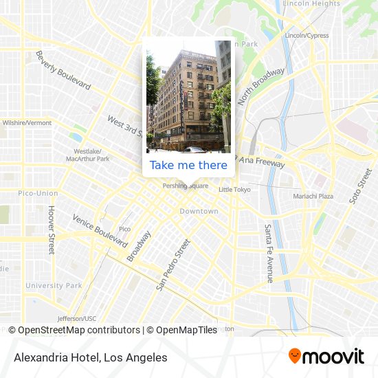 Alexandria Hotel map