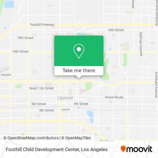 Mapa de Foothill Child Development Center