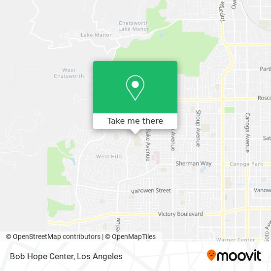 Bob Hope Center map