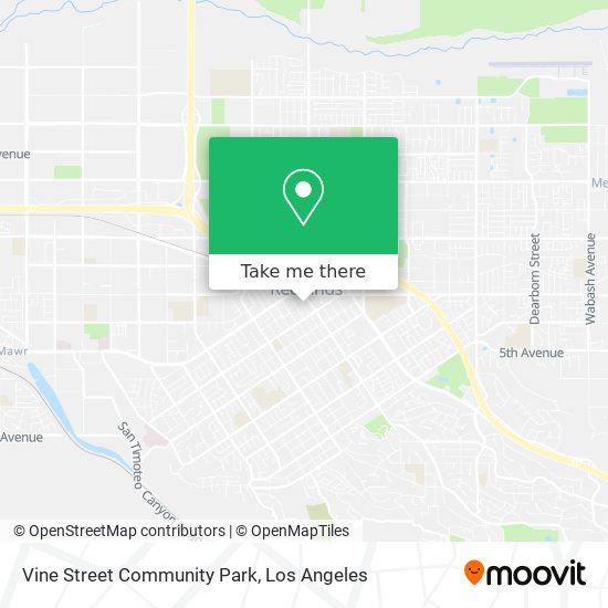 Vine Street Community Park map