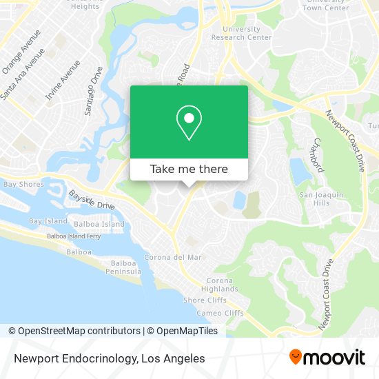Newport Endocrinology map