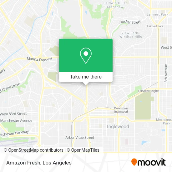 Mapa de Amazon Fresh