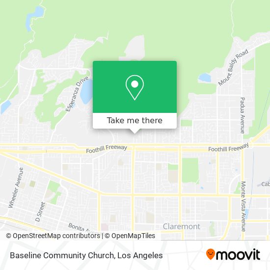 Baseline Community Church map