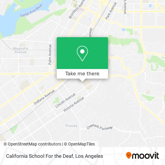 Mapa de California School For the Deaf