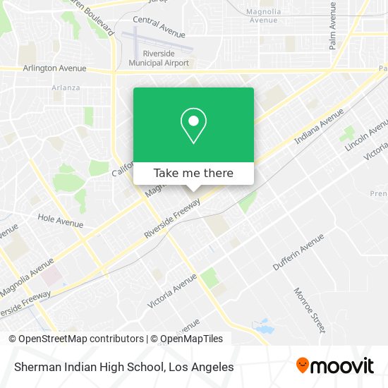 Sherman Indian High School map