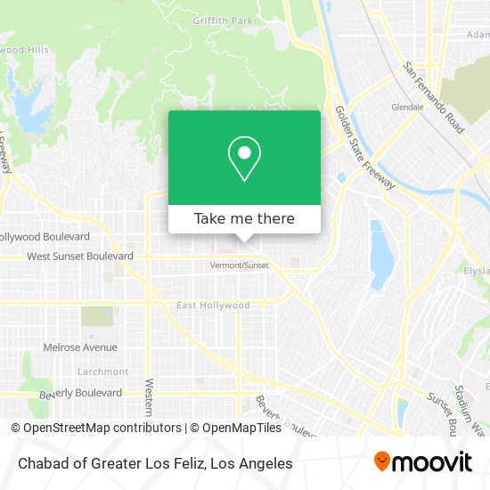 Mapa de Chabad of Greater Los Feliz