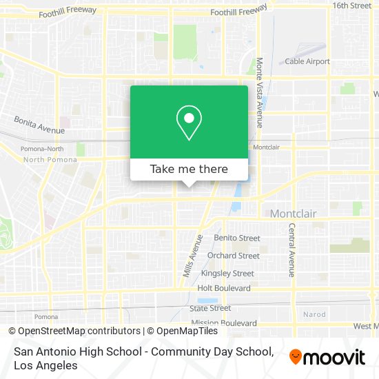Mapa de San Antonio High School - Community Day School