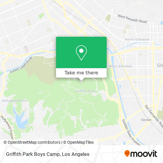Mapa de Griffith Park Boys Camp