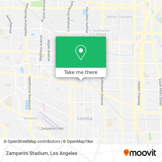 Zamperini Stadium map