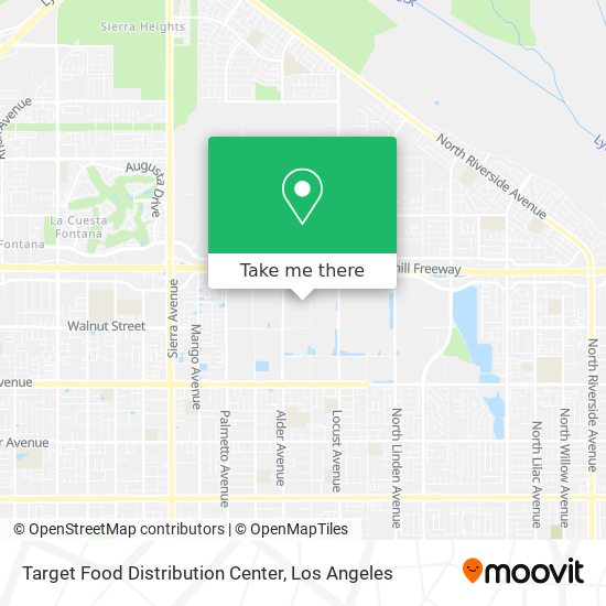 Mapa de Target Food Distribution Center