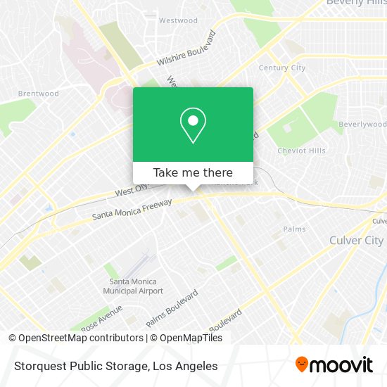 Mapa de Storquest Public Storage