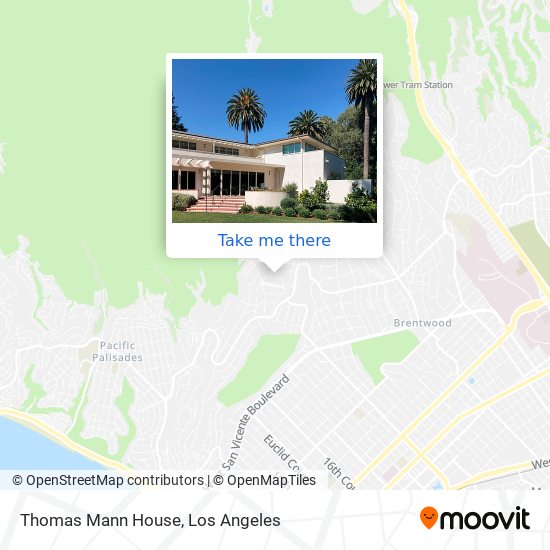 Mapa de Thomas Mann House