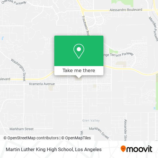 Mapa de Martin Luther King High School