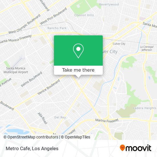 Metro Cafe map