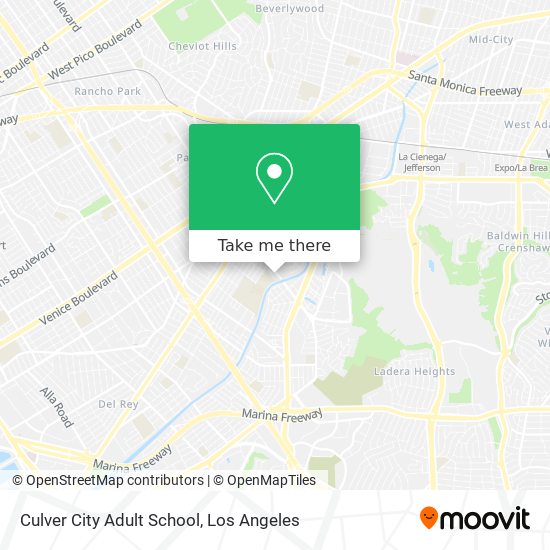 Culver City Adult School map