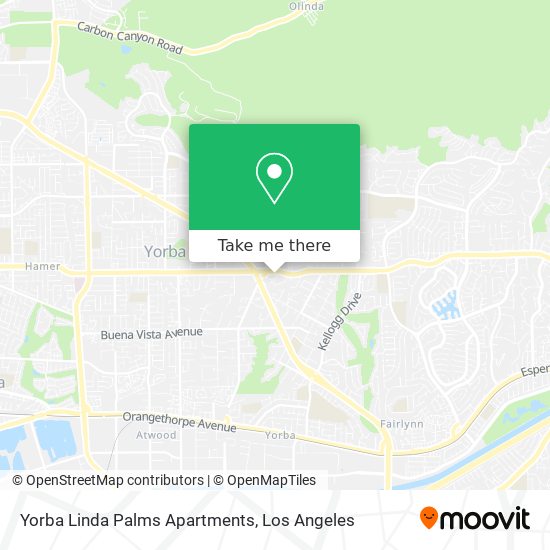 Yorba Linda Palms Apartments map