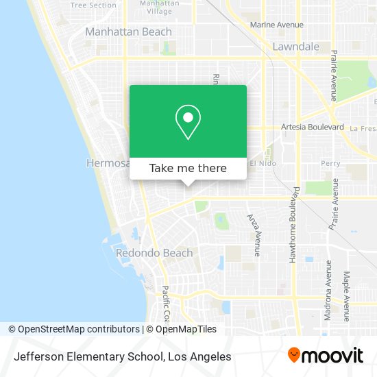 Mapa de Jefferson Elementary School