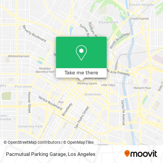 Mapa de Pacmutual Parking Garage