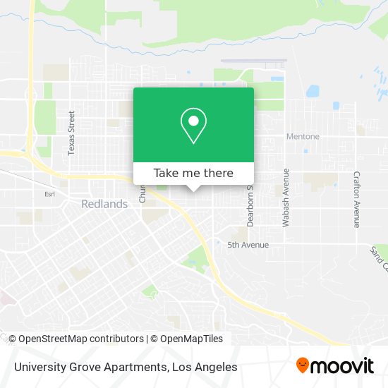University Grove Apartments map