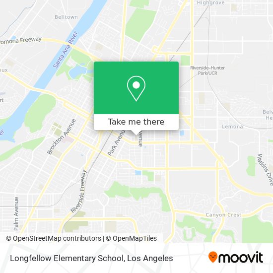 Mapa de Longfellow Elementary School