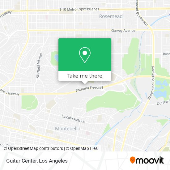 Mapa de Guitar Center