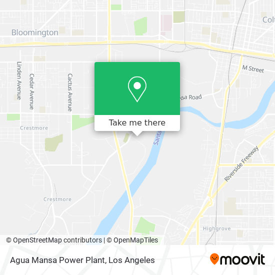 Mapa de Agua Mansa Power Plant