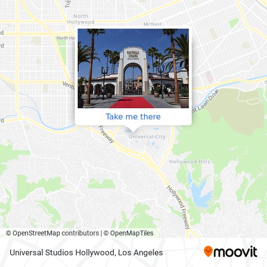 Mapa de Universal Studios Hollywood