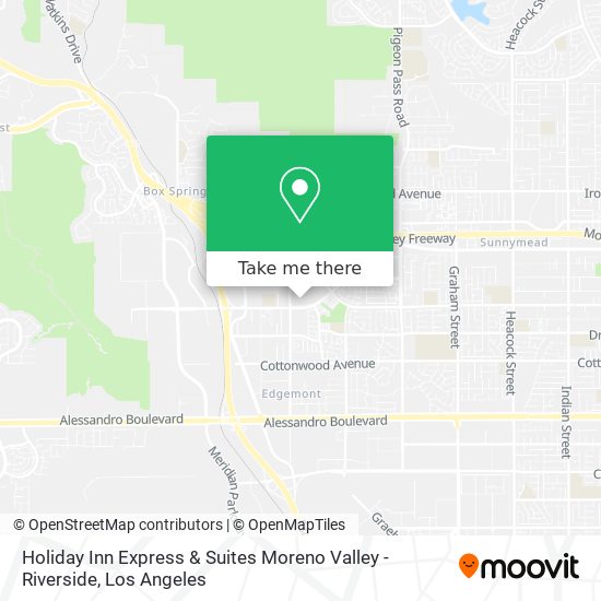 Mapa de Holiday Inn Express & Suites Moreno Valley - Riverside