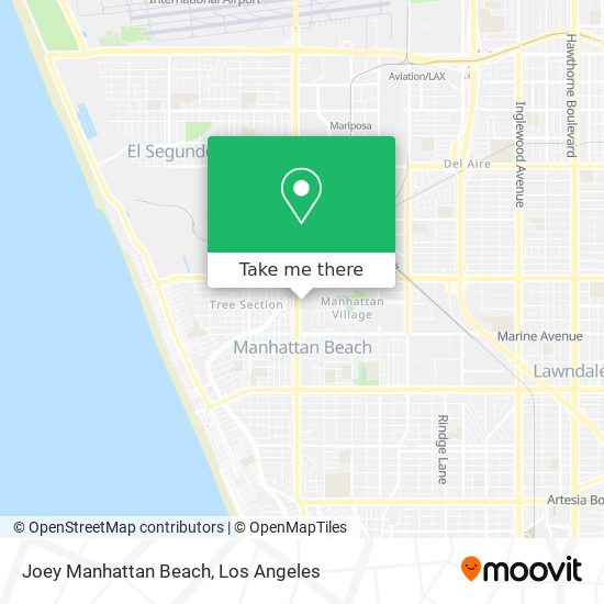 Mapa de Joey Manhattan Beach