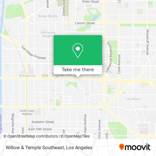 Mapa de Willow & Temple Southeast
