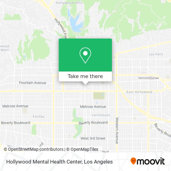 Hollywood Mental Health Center map