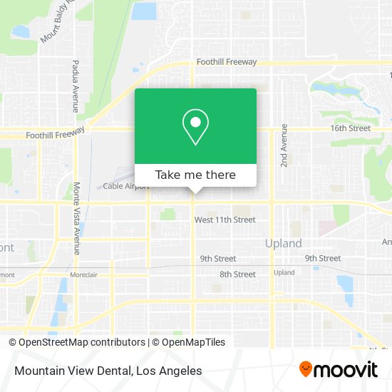 Mountain View Dental map