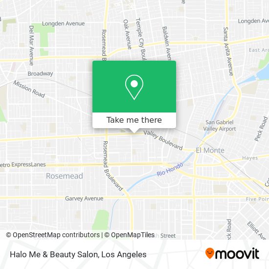 Mapa de Halo Me & Beauty Salon
