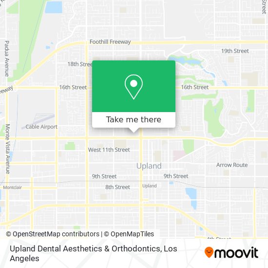Upland Dental Aesthetics & Orthodontics map
