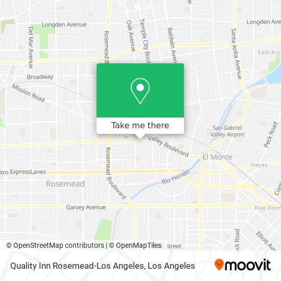 Mapa de Quality Inn Rosemead-Los Angeles